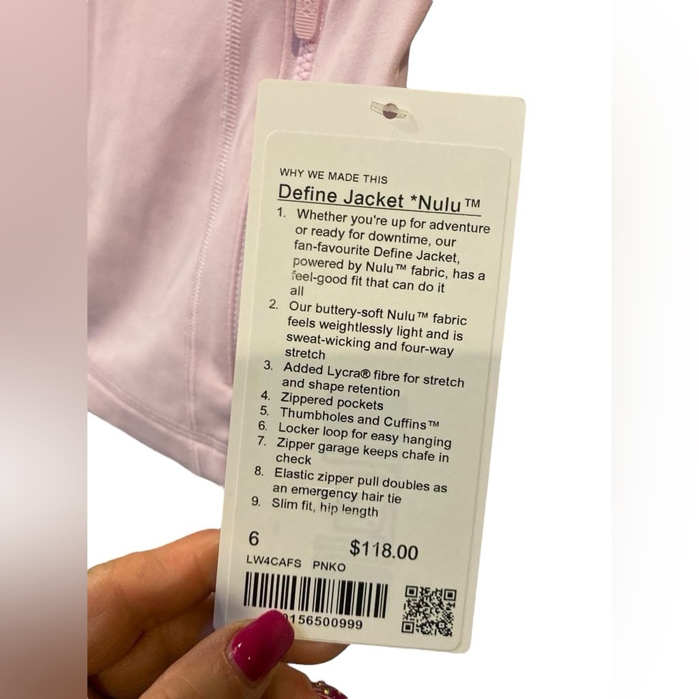 Lululemon Define Jacket In Pink Organza - image 4